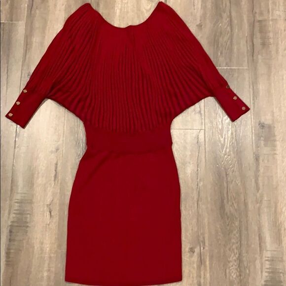 🎉Final Deal 🎉 Red long sleeve sweater dress - Picture 1 of 11